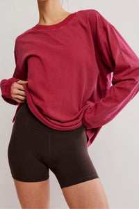 L/S TOP | HUSTLE LAYER BRICK-Tops-FREE PEOPLE-XSMALL-BRICK-Coriander