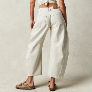 LUCKY YOU MID RISE BARREL-Denim-FREE PEOPLE-Coriander