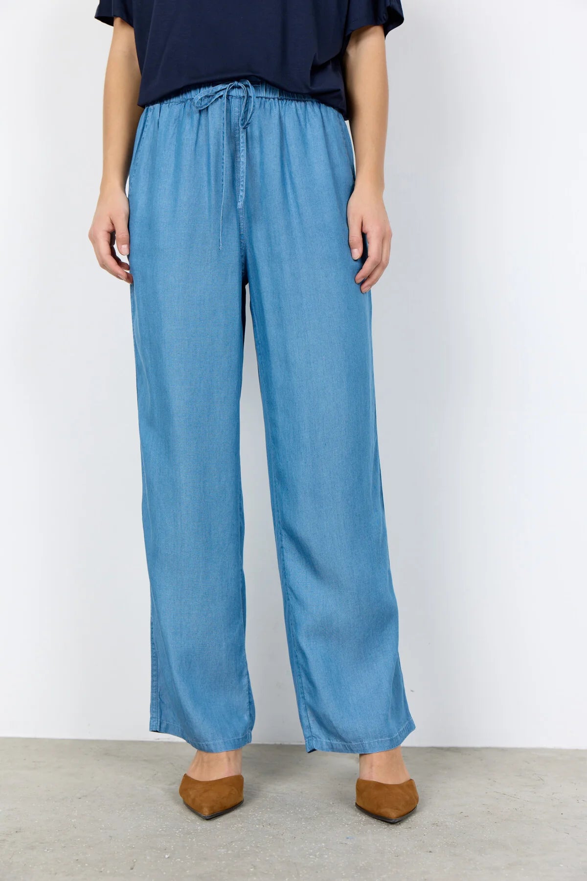 LYOCELL PANTS | LIV-Bottoms-SOYACONCEPT-Coriander