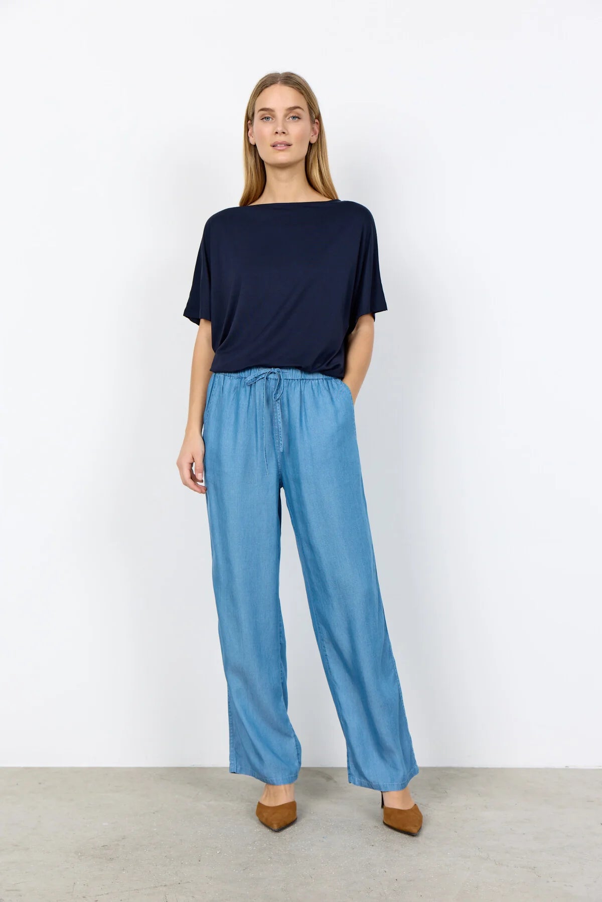 LYOCELL PANTS | LIV-Bottoms-SOYACONCEPT-SMALL-MEDIUM BLUE-Coriander