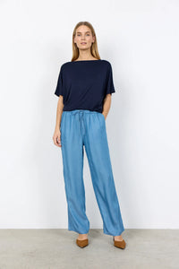 LYOCELL PANTS | LIV-Bottoms-SOYACONCEPT-SMALL-MEDIUM BLUE-Coriander