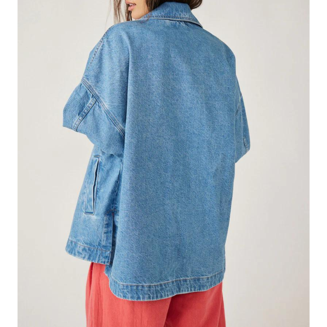 MADISON CITY DENIM JACKET-Jackets & Sweaters-FREE PEOPLE-Coriander