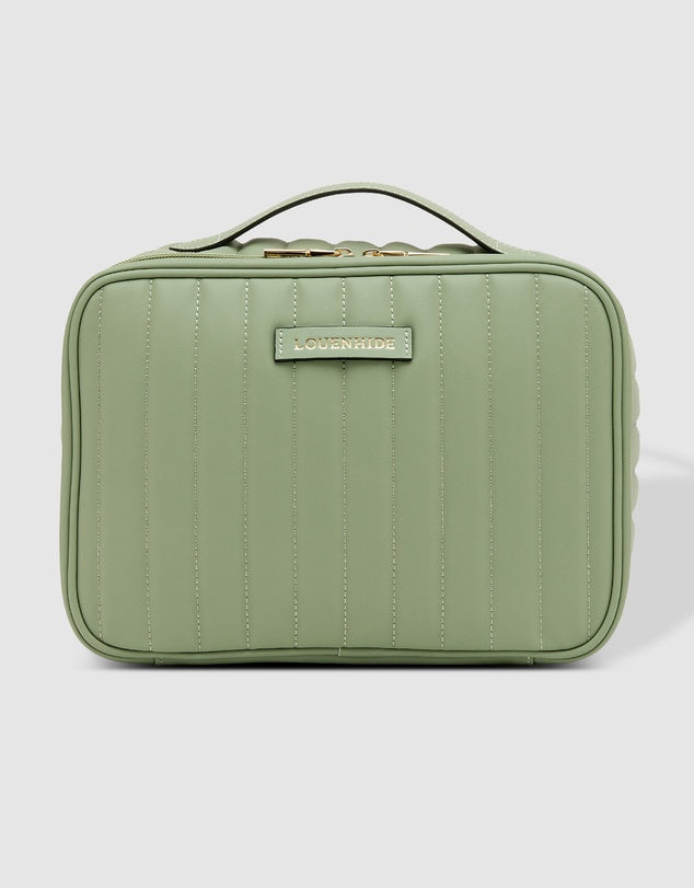 MAGGIE HANGING TOILETRY BAG-Bags & Wallets-LOUENHIDE-SAGE-Coriander