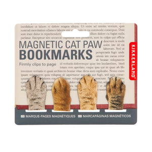 MAGNETIC CAT PAW BOOKMARKS-Books & Stationery-KIKKERLAND DESIGNS-Coriander