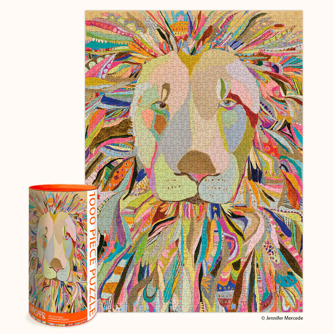 MAJESTIC LION 1 000 PIECE PUZZLE-Puzzle-WERKSHOPPE-Coriander