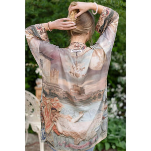 MATINEE DUSTER KIMONO | IMAGINARIUM-Scarves & Wraps-MARKET OF STARS-Coriander