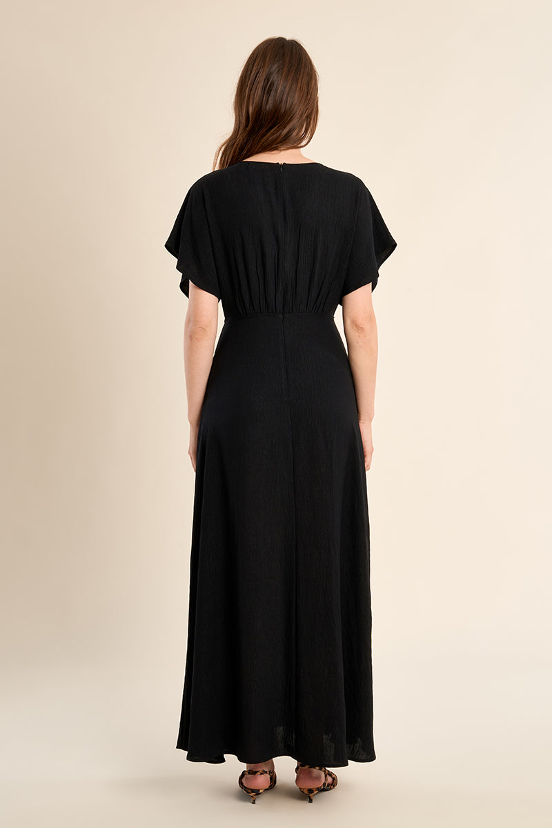 MAXI DRESS | BATWING: BLACK-Dress-MOLLY BRACKEN-Coriander