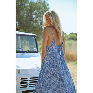 MAXI DRESS | BLUE ASHA-Dress-MOLLY BRACKEN-Coriander