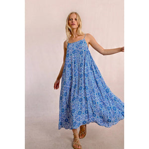 MAXI DRESS | BLUE ASHA-Dress-MOLLY BRACKEN-Coriander