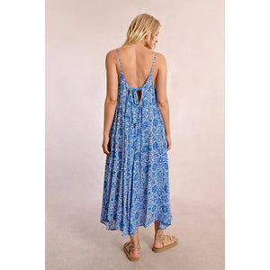 MAXI DRESS | BLUE ASHA-Dress-MOLLY BRACKEN-Coriander