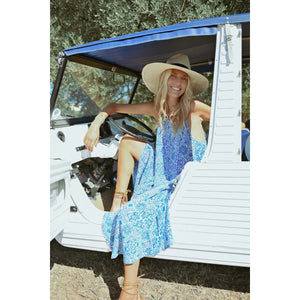 MAXI DRESS | BLUE ASHA-Dress-MOLLY BRACKEN-Coriander