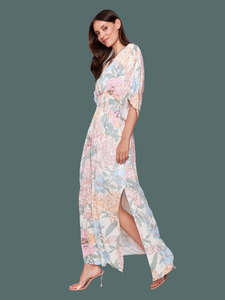 MAXI DRESS | DOLMAN SHORT SLEEVE-Dress-CHARLIE B-Coriander