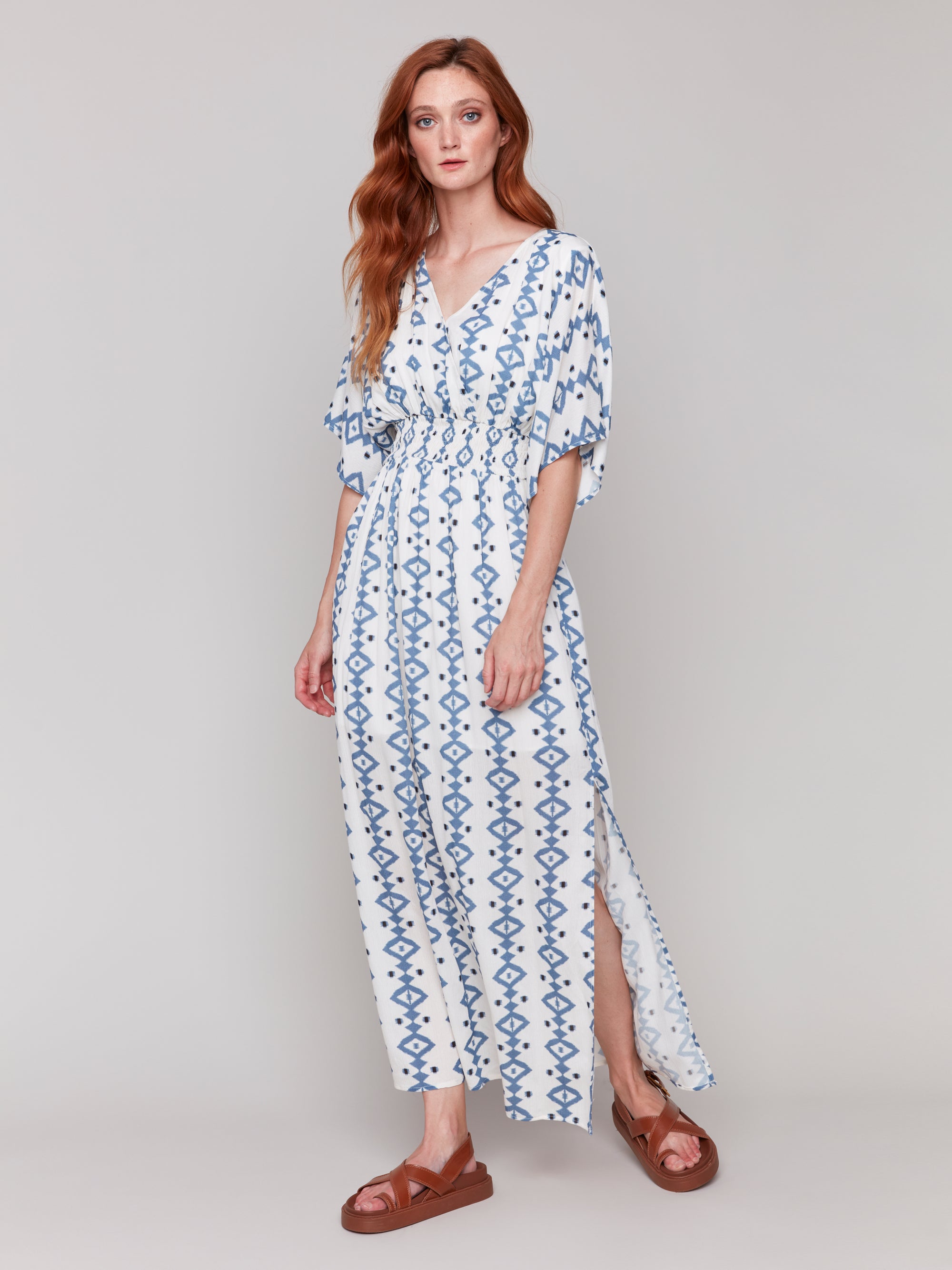 MAXI DRESS | DOLMAN SHORT SLEEVE-Dress-CHARLIE B-Coriander
