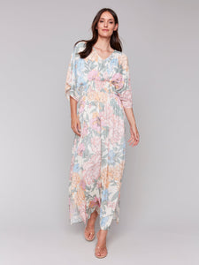 MAXI DRESS | DOLMAN SHORT SLEEVE-Dress-CHARLIE B-Coriander