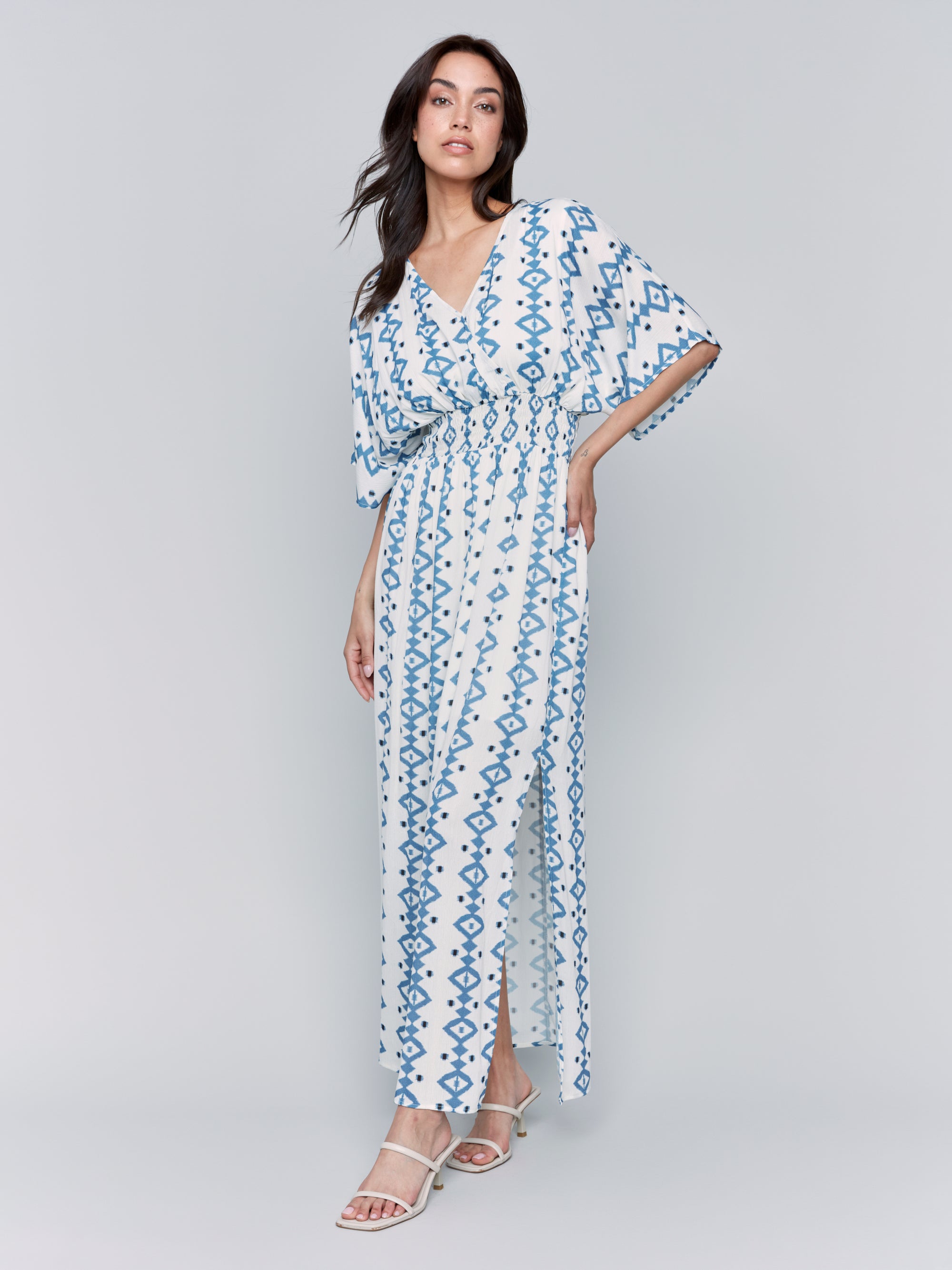 MAXI DRESS | DOLMAN SHORT SLEEVE-Dress-CHARLIE B-Coriander