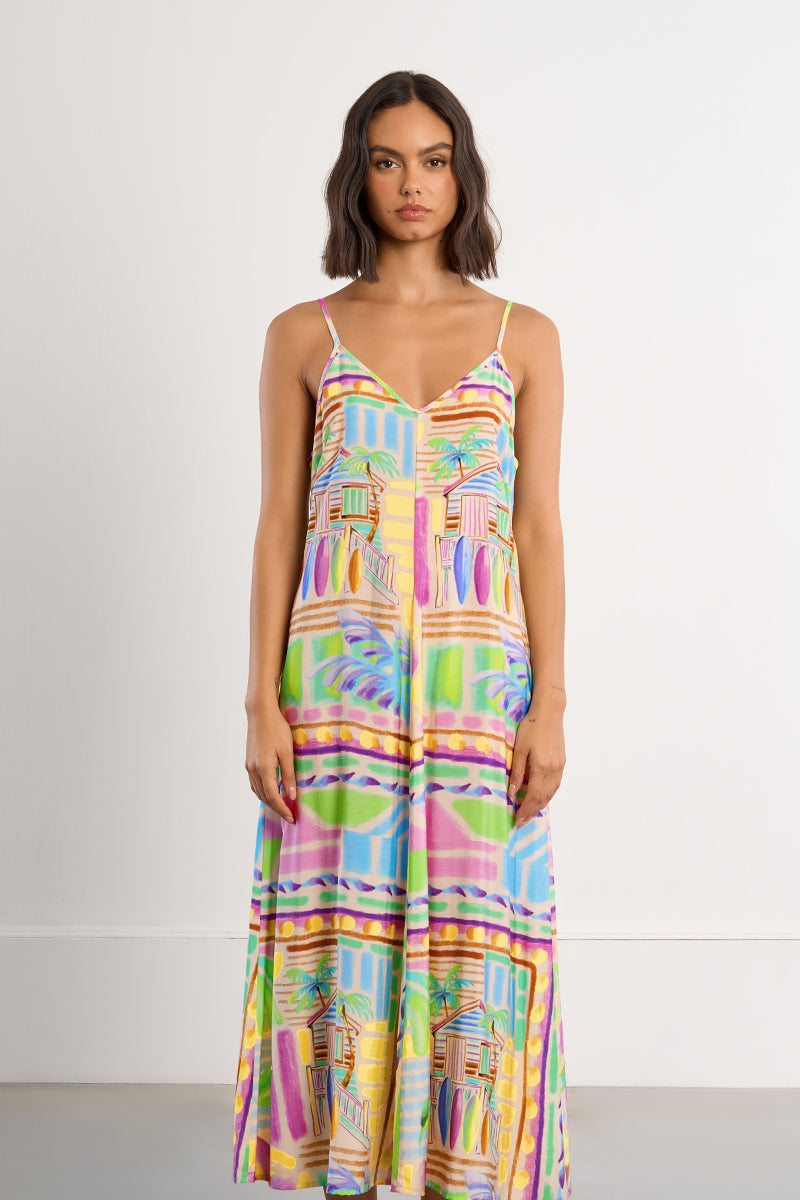 MAXI DRESS | MAUI-Dress-MOLLY BRACKEN-Coriander