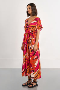 MAXI DRESS | WRAP MARQUISE-Dress-MOLLY BRACKEN-Coriander