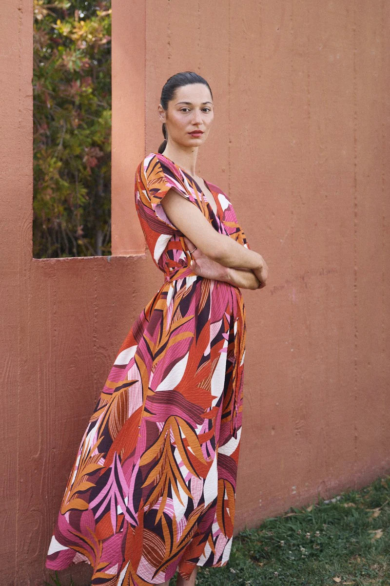 MAXI DRESS | WRAP MARQUISE-Dress-MOLLY BRACKEN-Coriander