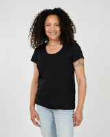 MELLOW TEE-Tops-SHANNON PASSERO-XSMALL-Black-Coriander