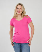 MELLOW TEE-Tops-SHANNON PASSERO-XSMALL-Pink-Coriander