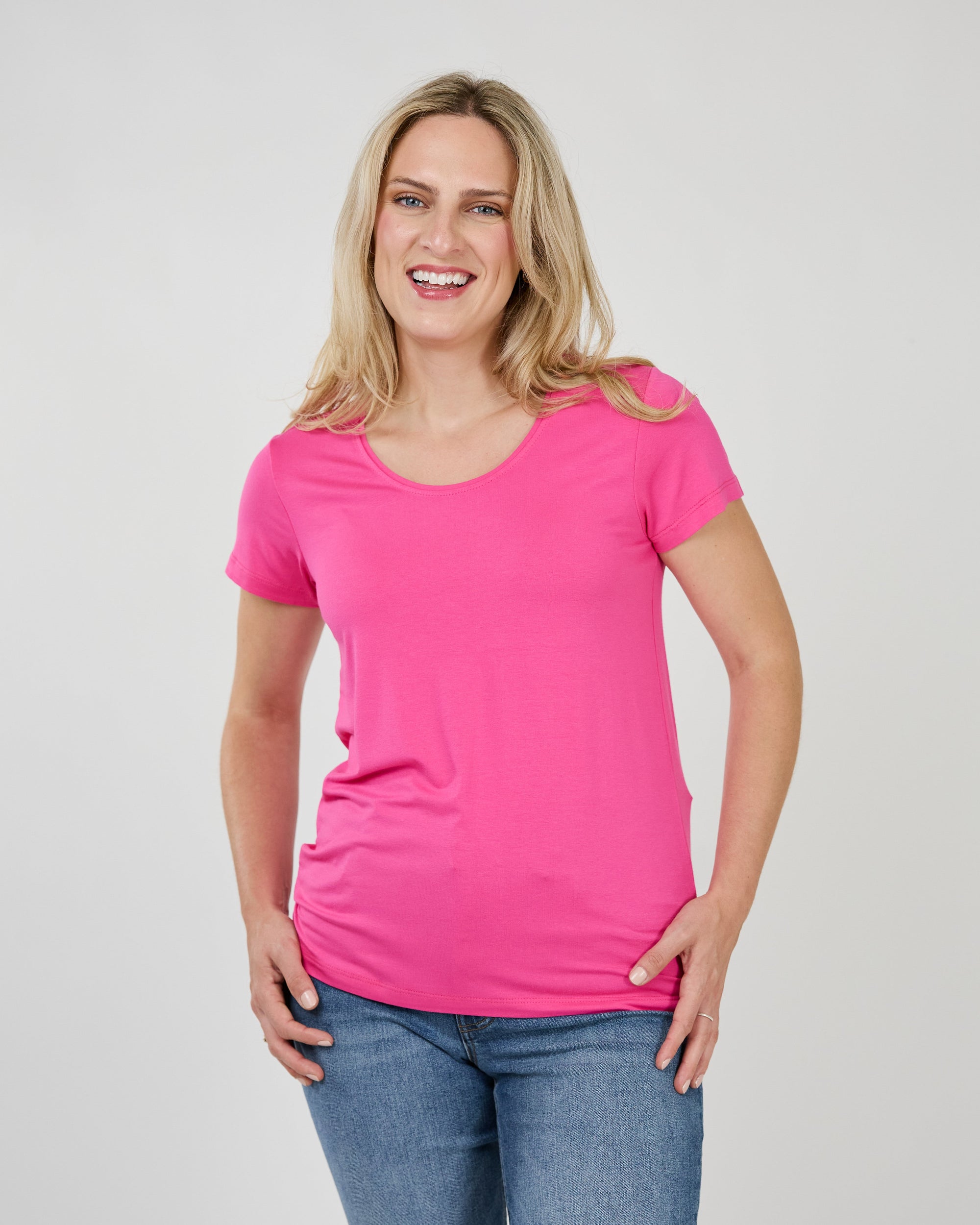 MELLOW TEE-Tops-SHANNON PASSERO-XSMALL-Pink-Coriander