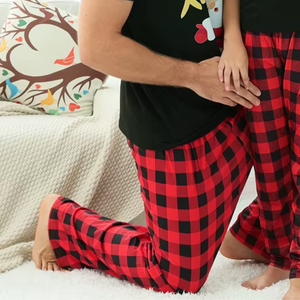 MEN'S BUFFALO CHECK PJ PANTS-PANTS-FORNIA-Coriander