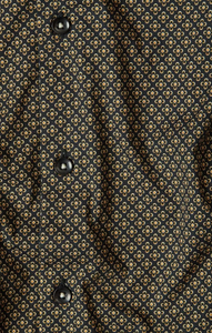 MEN'S L/S SHIRT | CLOVER PRINT-Shirts & Tops-STONE ROSE-MEDIUM-Brown-Coriander