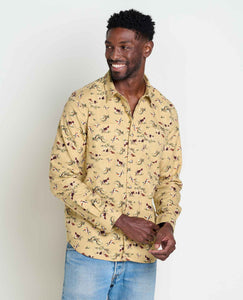 MEN'S LS SHIRT | FLANNAGAN-Shirts & Tops-TOAD&CO-MEDIUM-CAROB DOG PRINT-Coriander