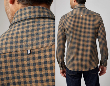 MEN'S L/S SHIRT | GINGHAM-Shirts & Tops-STONE ROSE-Coriander