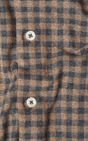MEN'S L/S SHIRT | GINGHAM-Shirts & Tops-STONE ROSE-MEDIUM-Brown-Coriander