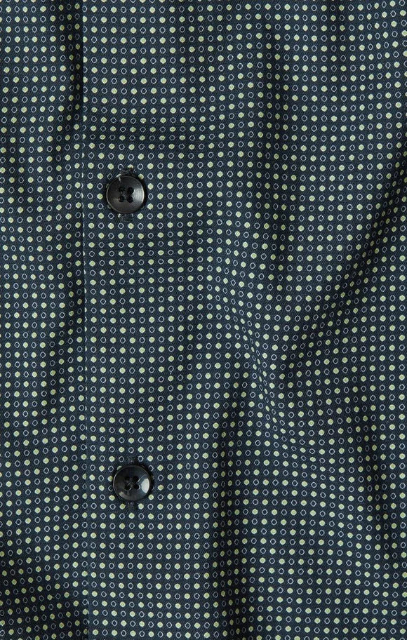MEN'S L/S SHIRT | MICRO ACCENT DOT PRINT-Shirts & Tops-STONE ROSE-Coriander