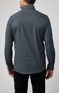 MEN'S L/S SHIRT | MICRO ACCENT DOT PRINT-Shirts & Tops-STONE ROSE-Coriander