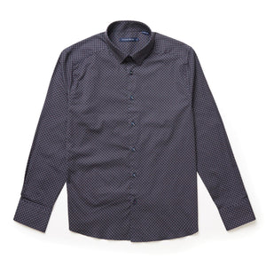 MEN'S L/S SHIRT | PRINTED DIAMOND-Shirts & Tops-STONE ROSE-Coriander