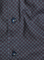 MEN'S L/S SHIRT | PRINTED DIAMOND-Shirts & Tops-STONE ROSE-SMALL-NAVY-Coriander