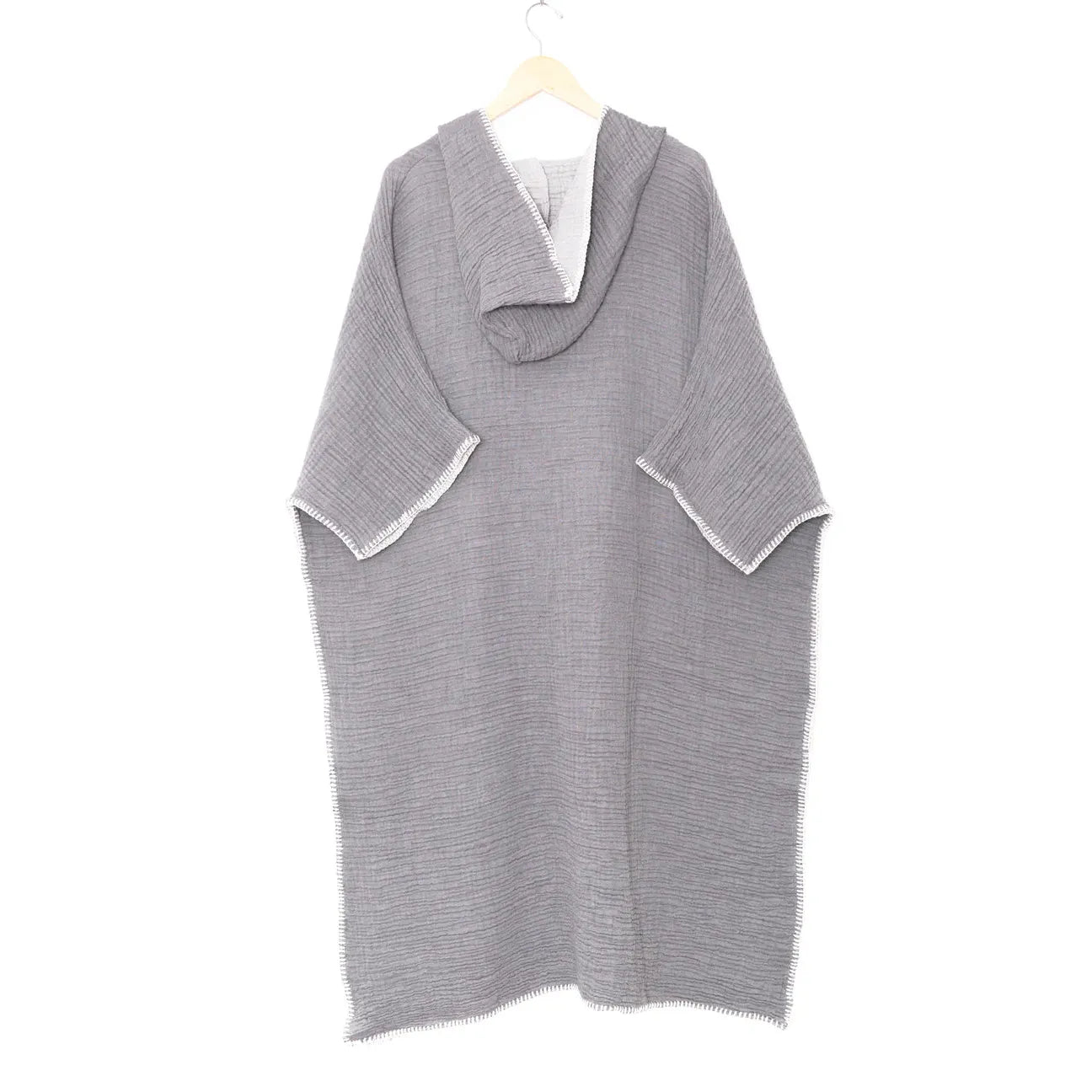 MEN'S MUSLIN PONCHO | THE COCOON-Sweaters & Jackets-TOFINO TOWEL-Coriander