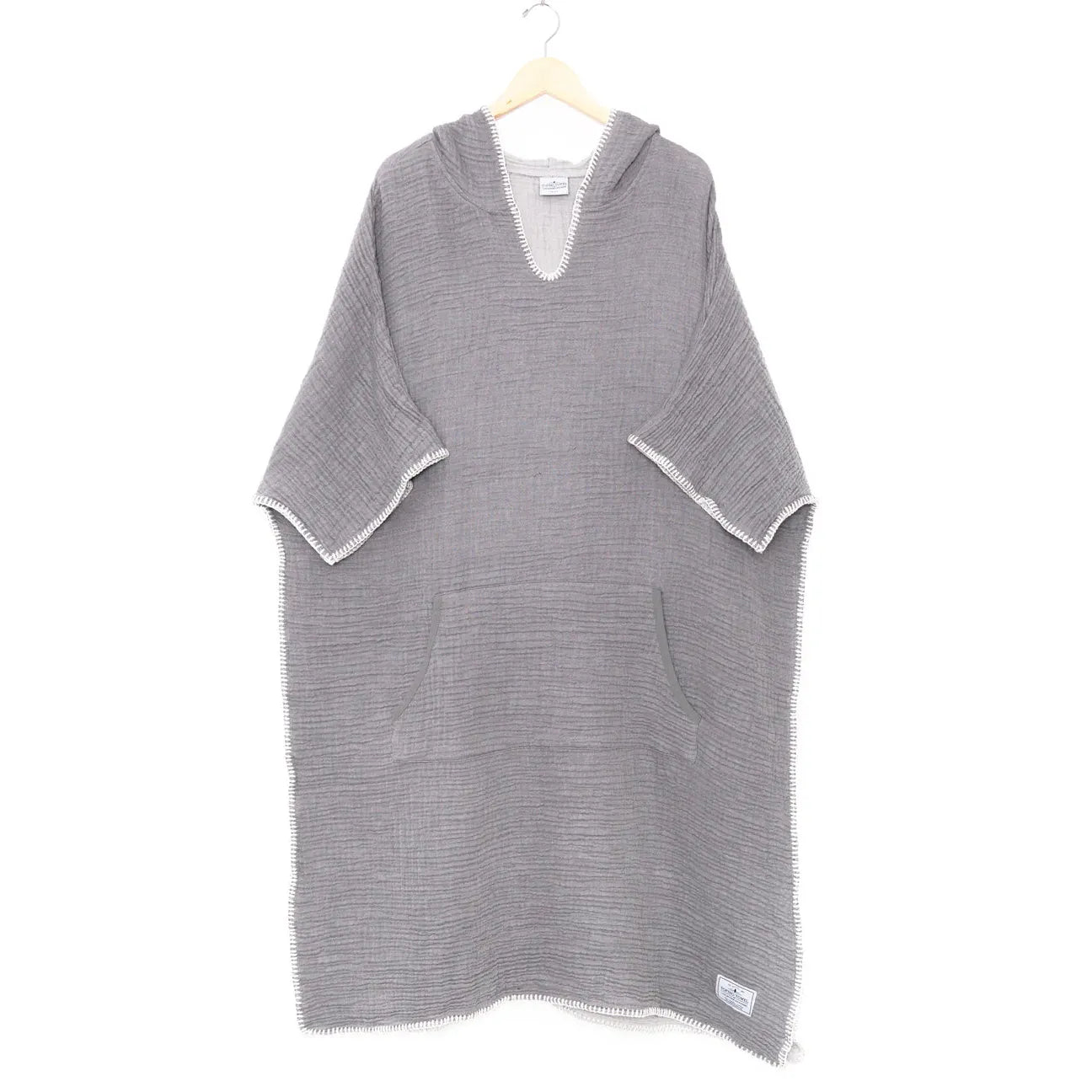 MEN'S MUSLIN PONCHO | THE COCOON-Sweaters & Jackets-TOFINO TOWEL-Coriander