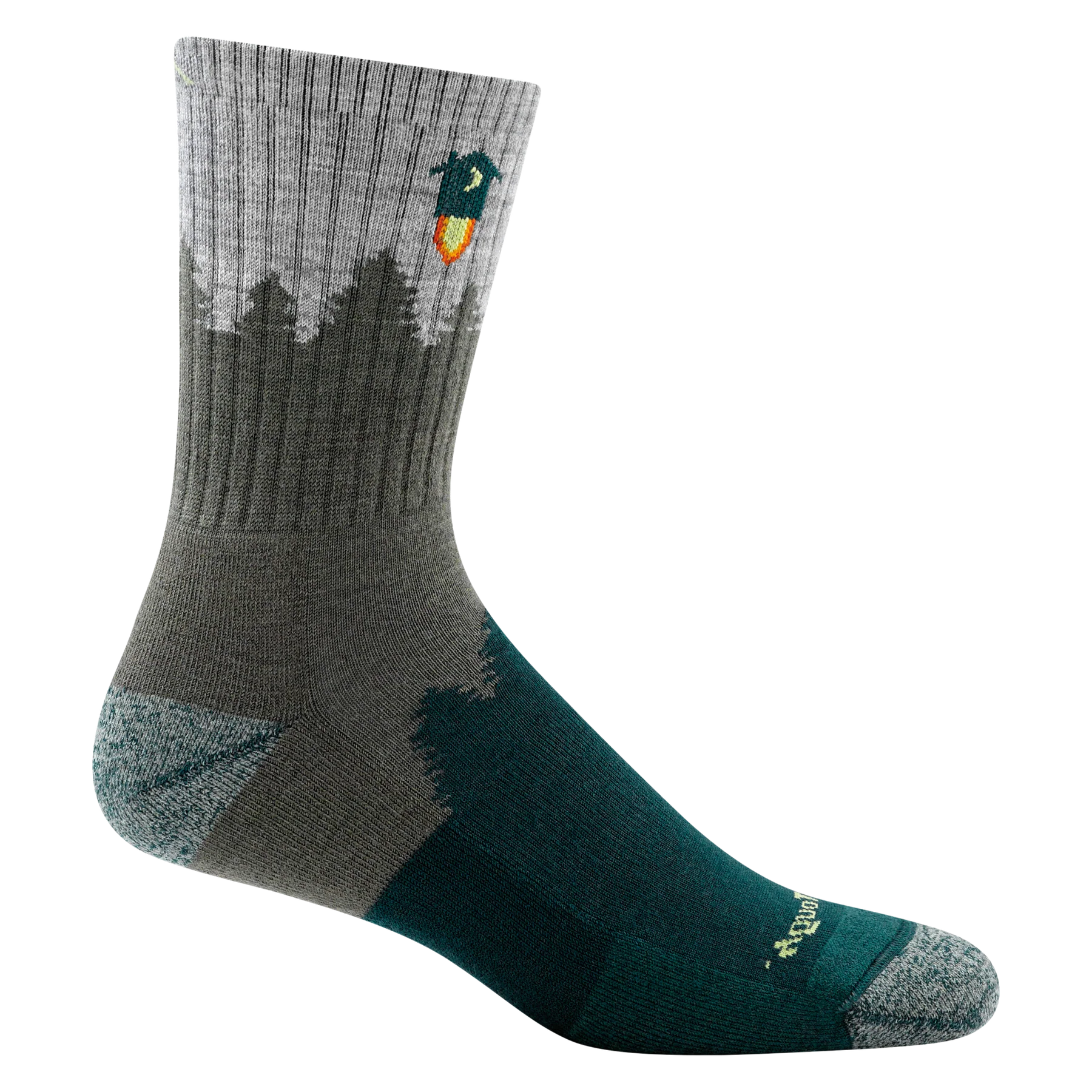 MEN'S NUMBER 2 MICRO CREW SOCK-Socks & Footwear-DARN TOUGH-LARGE-GREEN-Coriander