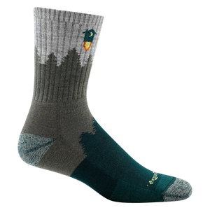 MEN'S NUMBER 2 MICRO CREW SOCK-Socks & Footwear-DARN TOUGH-LARGE-GREEN-Coriander