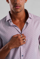 MEN'S SHIRT | DITSY S/S KNIT-Shirts & Tops-STONE ROSE-SMALL-MEDIUM PINK-Coriander