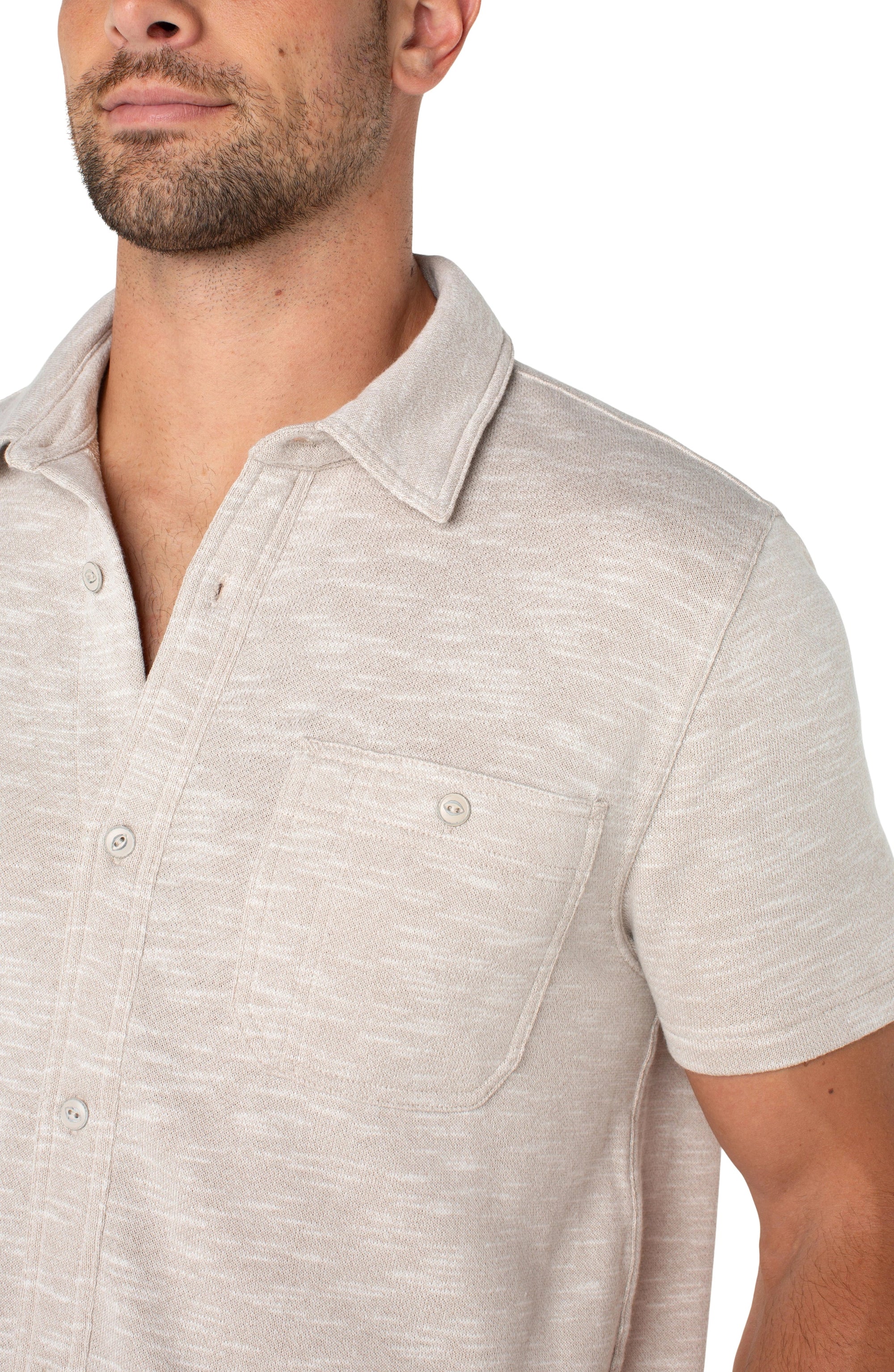 MEN'S SHIRT | FRENCH TERRY-Shirts & Tops-LIVERPOOL-Coriander