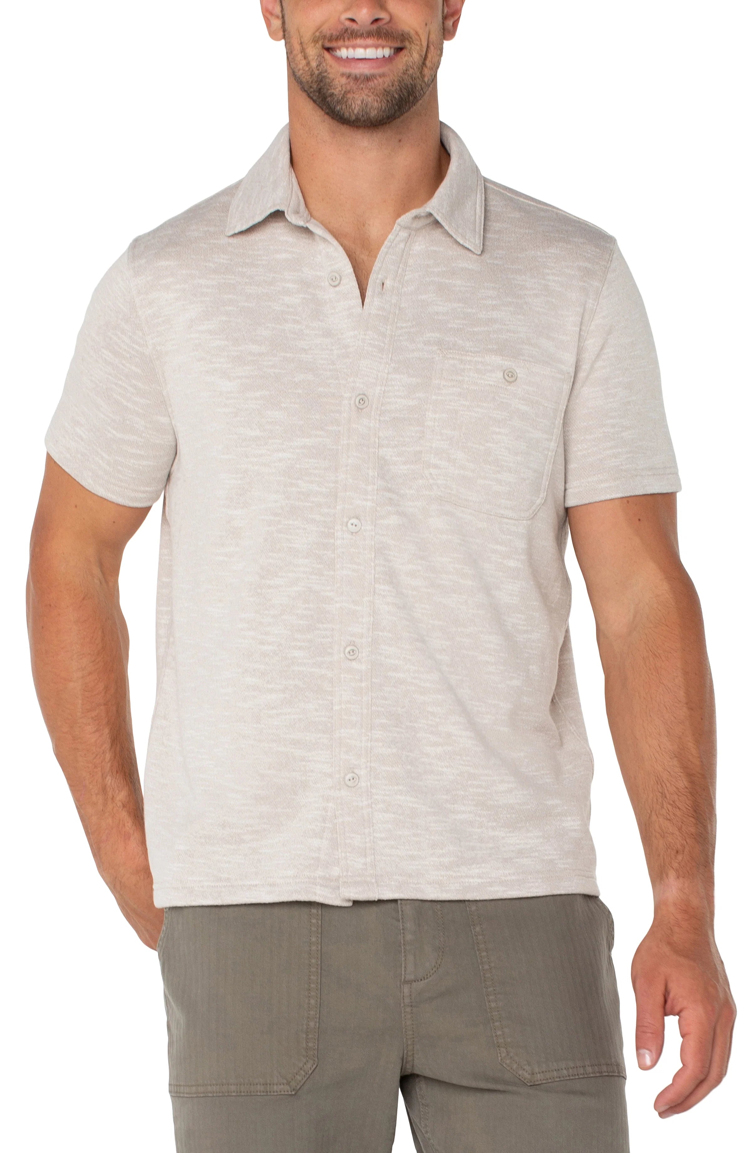 MEN'S SHIRT | FRENCH TERRY-Shirts & Tops-LIVERPOOL-MEDIUM-LY OATMEAL-Coriander