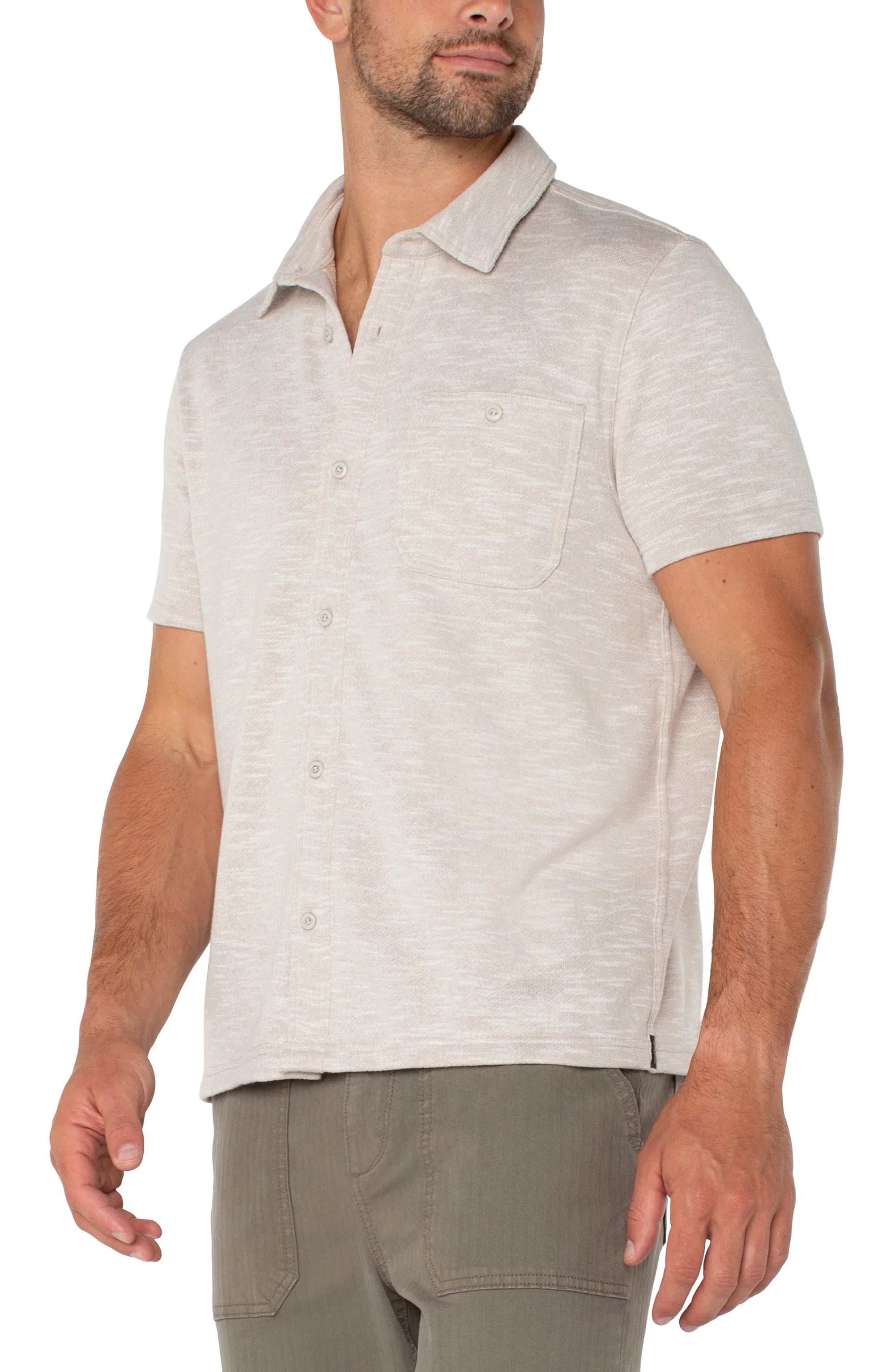 MEN'S SHIRT | FRENCH TERRY-Shirts & Tops-LIVERPOOL-Coriander