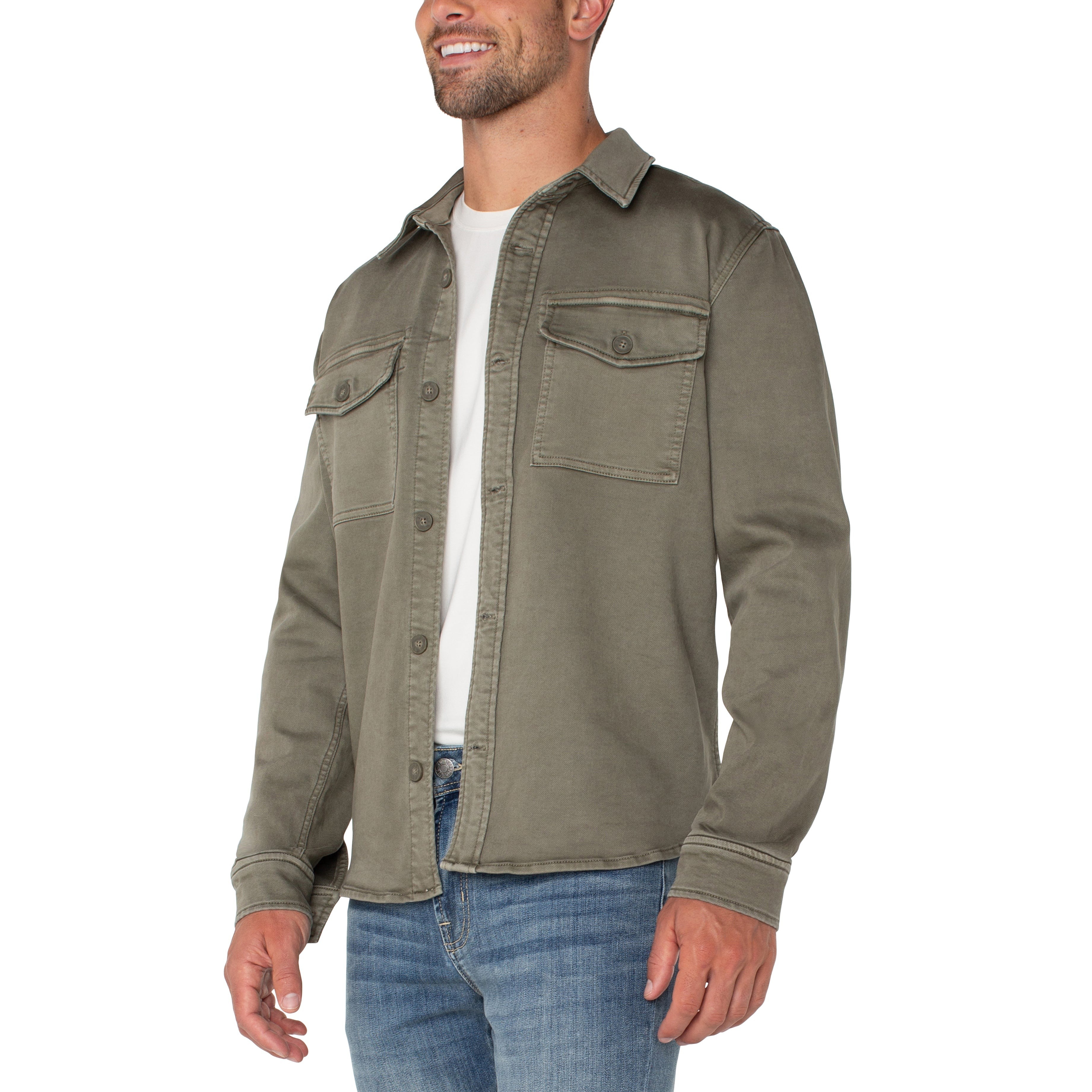 MEN'S SHIRT | OVERSHIRT-Shirts & Tops-LIVERPOOL-Coriander