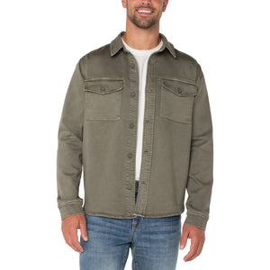 MEN'S SHIRT | OVERSHIRT-Shirts & Tops-LIVERPOOL-MEDIUM-PEWTER GREEN-Coriander
