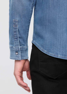 MEN'S SHIRT | PERFORMANCE DENIM LITE TWO POCKET-Shirts & Tops-DUER-Coriander