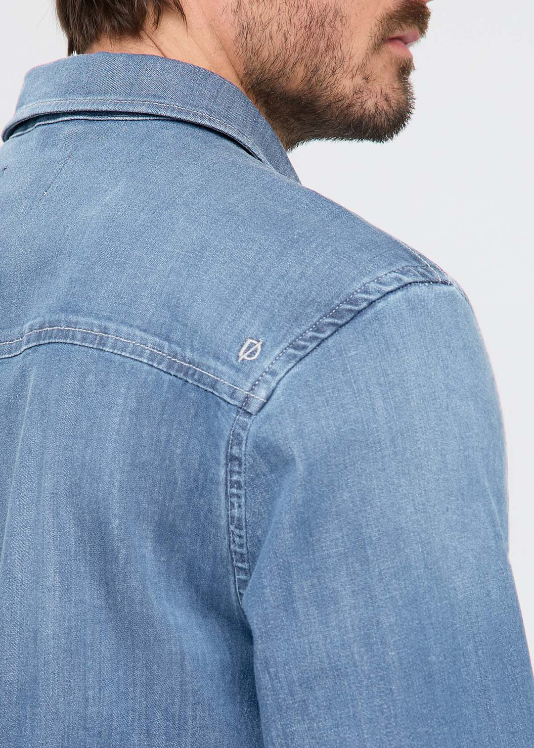 MEN'S SHIRT | PERFORMANCE DENIM LITE TWO POCKET-Shirts & Tops-DUER-Coriander