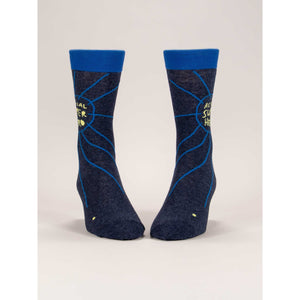 MEN'S SOCKS | ACTUAL SUPERHERO-Socks & Footwear-BLUE Q-Coriander