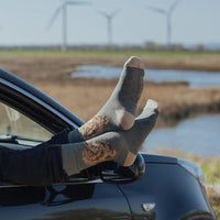 MEN'S SOCKS | BEAR IN MY FOOTSTEPS-Socks & Footwear-WRENDALE DESIGNS-Coriander