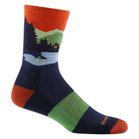 MEN'S SOCKS | CLOSE ENCOUNTERS MICRO CREW-Socks & Footwear-DARN TOUGH-Coriander