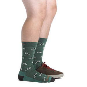 MEN'S SOCKS | DAIRY AIR CREW-Socks & Footwear-DARN TOUGH-Coriander